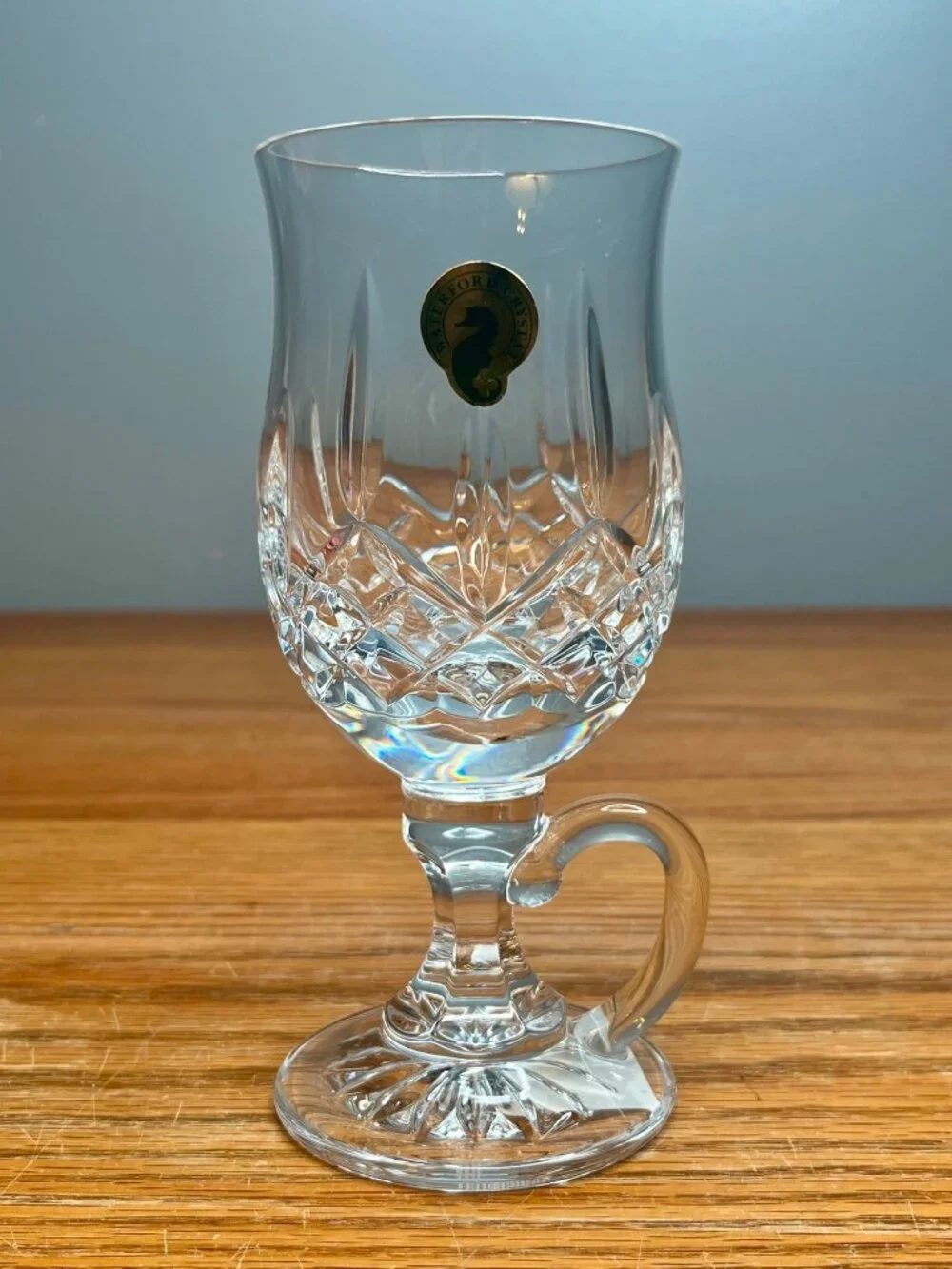 Set of 2 New With Tags Waterford Crystal Lismore Irish Coffee Footed Mug Glasses